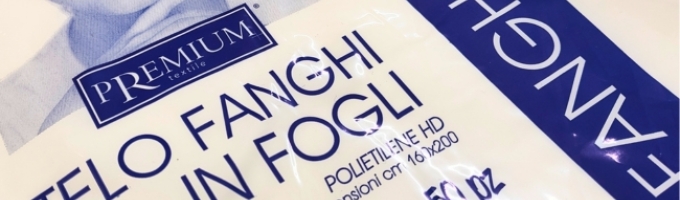 Telo per Fanghi in Fogli in Polietilene HD, 50pz 160x200